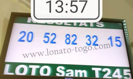 Résultats du loto SAM tirage 245