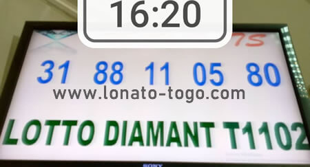 Résultats du lotto Diamant tirage 1102
