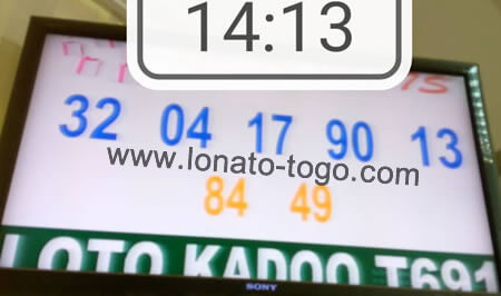 Résultats loto Kadoo tirage 691