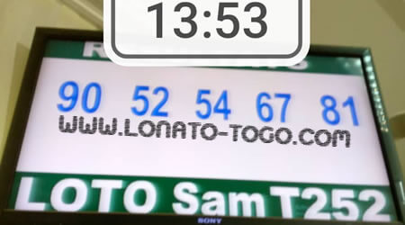 Résultats du loto SAM tirage 252