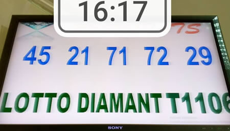 Résultats du lotto Diamant tirage 1106