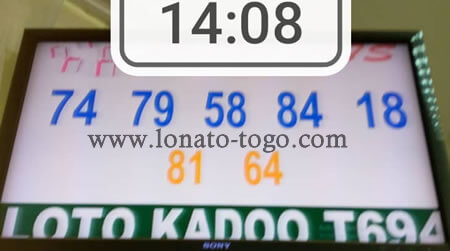 Résultats du loto Kadoo tirage 694