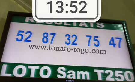 Résultats ou numéros gagnants du loto SAM tirage 250