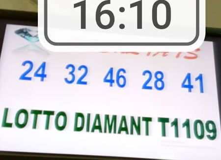 Résultats du lotto Diamant tirage 1109