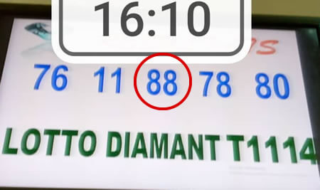 Résultats ou numéros gagnants du lotto Diamant tirage 1114