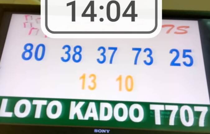 Résultats du loto Kadoo 707