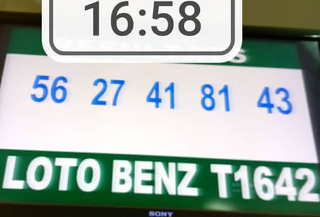 Résultats du loto Benz tirage 1642