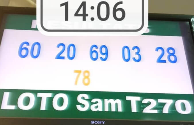 Résultats du loto Sam tirage 270