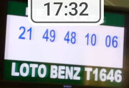 Résultats du loto Benz tirage 1646