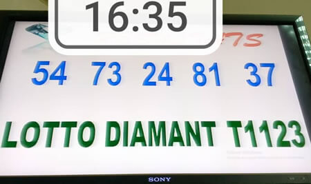 Résultats du lotto Diamant tirage 1123