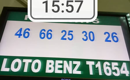 Résultats du loto Benz tirage 1654