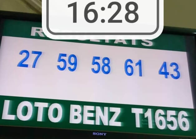 Résultats du loto BENZ tirage 1656