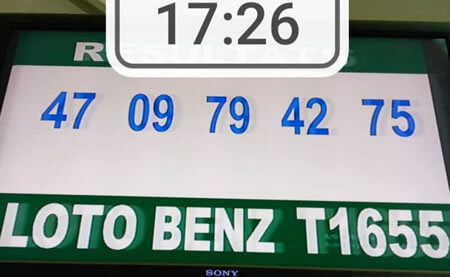 Résultats du loto BENZ tirage 1655