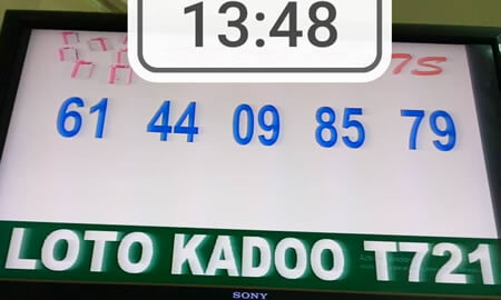 Résultats du loto Kadoo tirage 721
