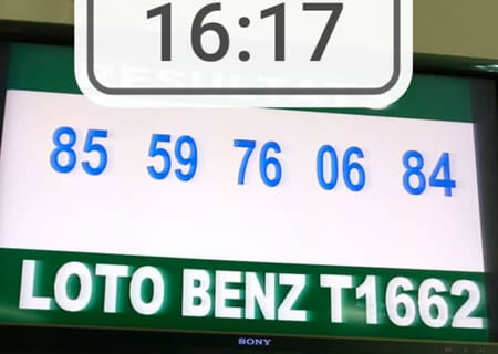 Résultats du loto Benz tirage 1662