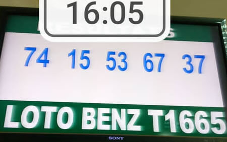 Résultats du loto Benz tirage 1665
