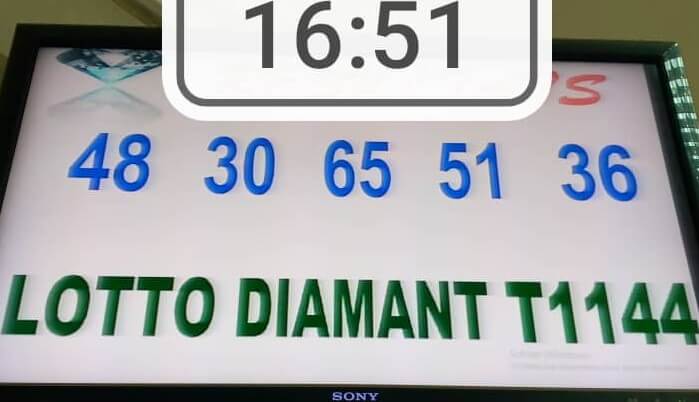 Résultats du loto Diamant tirage 1144