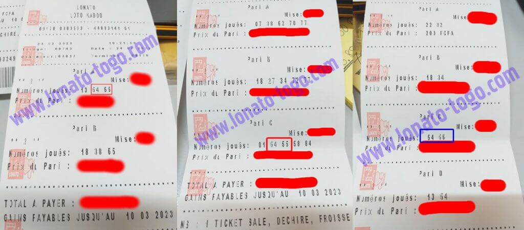 Coupons gagnant du loto kadoo tirage 740 du vendredi 24 Février 2023