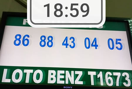 Résultats du loto Benz tirage 1673