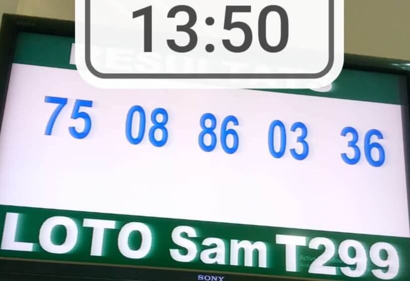 Résultats du loto SAM tirage 299
