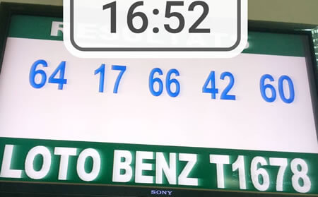 Résultats du loto Benz tirage 1678