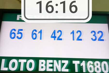 Résultats du loto Benz tirage 1680