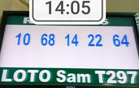 Résultats du loto SAM tirage 297