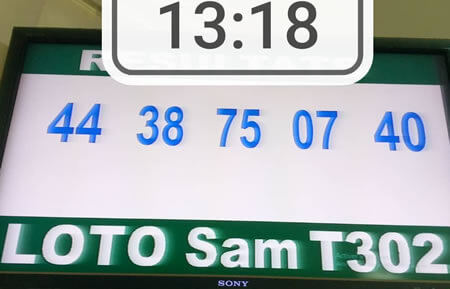 Résultats du loto SAM tirage 302