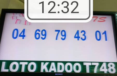 Résultats du loto Kadoo tirage 748