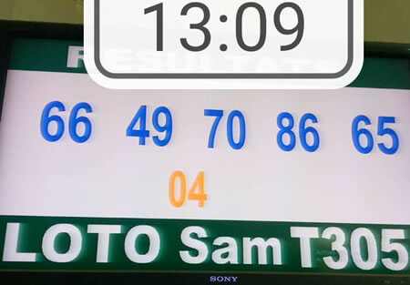 Résultats du loto SAM tirage 305