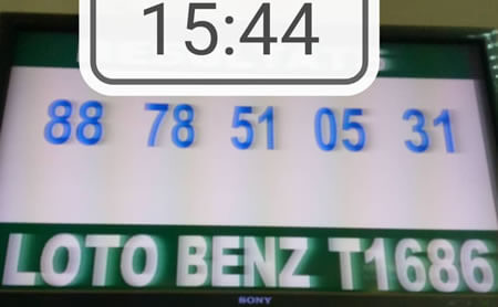 Résultats du loto Benz tirage 1686