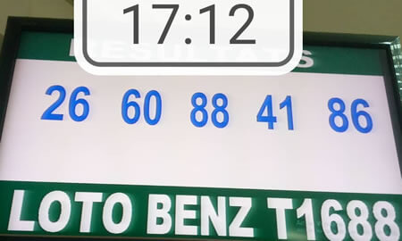 Résultats du loto Benz tirage 1688
