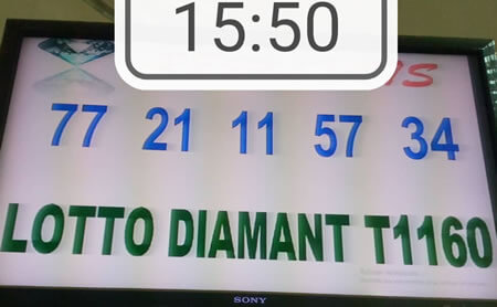 Résultats du loto Diamant tirage 1160