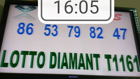 Résultats du loto Diamant tirage 1161