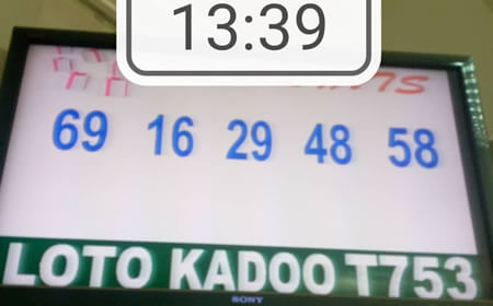 Résultats du loto Kadoo tirage 753