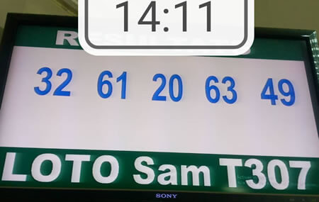 Résultats du loto SAM tirage 307