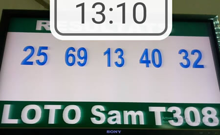 Résultats du loto SAM tirage 308