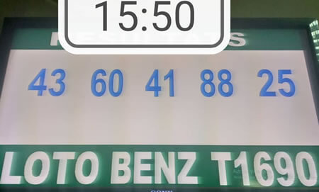 Résultats du loto Benz tirage 1690