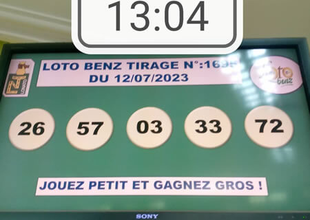 Résultats du loto Benz tirage 1695