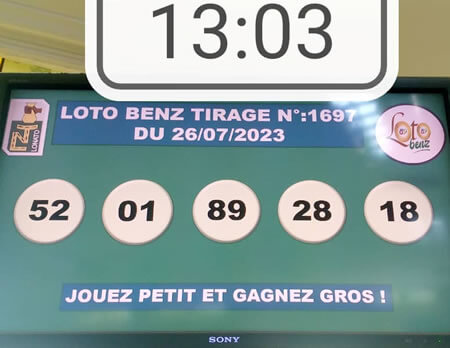 Résultats du loto Benz tirage 1697