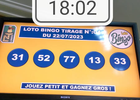 Résultats du Loto Bingo tirage n° 04