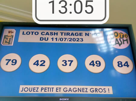 Résultats du loto CASH tirage n° 002