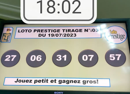 Résultats Loto PRESTIGE tirage n°03