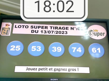 Résultats Loto SUPER tirage n°02