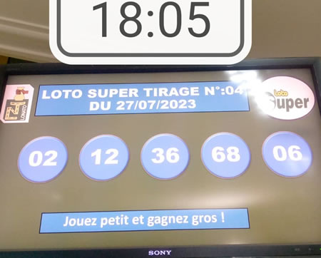 Résultats Loto SUPER tirage n°04