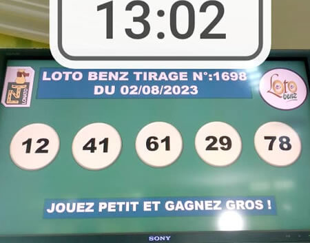 Résultats du loto Benz tirage 1698