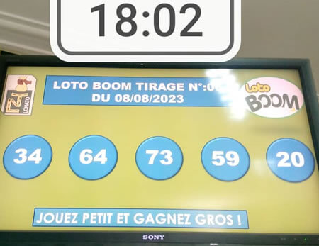 Résultats Loto BOOM tirage n° 06