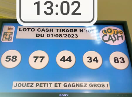 Résultats du loto Cash tirage n° 05