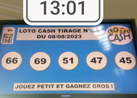 Résultats du loto Cash tirage n° 06
