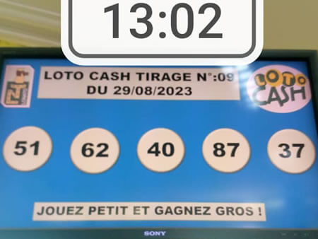 Résultats du loto Cash tirage n° 09